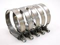 5x Premium 304 Stainless Steel T-bolt Turbo Silicone Hose Clamp 3 5 82-90mm 
