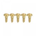 Wood Screws M3 5 X 12mm Slotted Round Head Brass Self-tapping Screw 50 Pcs