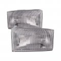 Headlightsdepot Chrome Housing Halogen Left And Right Headlights Pair For Fleetwood Discovery 2003-2006 