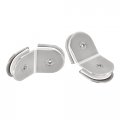 Stainless Steel 135 Degree Glass Clamp 6pcs For 8-12mm Thickness Double Side Round Frameless Corner Bracket Clip Shower Door 