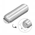 Uxcell Slotted Set Grub Screws M5 M6 Metric 304 Stainless Steel Flat Point Assortment Kit 1set 100pcs