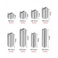 Uxcell Slotted Set Grub Screws M5 M6 Metric 304 Stainless Steel Flat Point Assortment Kit 1set 100pcs