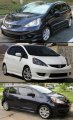 Jdm 3d Wavy Style Smoked Clip On Window Visor Rain Guard W Black Trim Compatible With 2009-2014 Honda Fit All Model