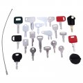 Solarhome Equipment Key Set 24 Keys With Ring Compatible Bobcat Case Caterpillar Clark Gehl Genie Gradall Ingersoll Jcb Volvo