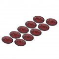 Lirun Automotive Side Marker Light Assemblies 10 Pcs Oval For Car Bus Truck Trailer Lorry Tractor Camper Motorhome Pickup Boat