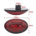 Lirun Automotive Side Marker Light Assemblies 10 Pcs Oval For Car Bus Truck Trailer Lorry Tractor Camper Motorhome Pickup Boat