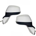 Spieg Side Mirror Set For 2012-2013 Honda Civic Power Adjustment Non-heated Manual Folding White 3 Pins Pair Ho1320261 