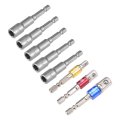 1 4 3 8 2 Impact Grade Socket Adapter Set Hex Shank Bit Quick-change 8mm Magnetic Nut Sockets Driver