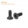Uxcell 10-24x1 2 Flat Head Socket Cap Screws 10 9 Grade Carbon Steel Hex Countersunk Screw Bolts Machine Fasteners Fully