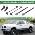 6 Pcs Front Suspension Kit Inner Outer Tie Rod Ends Sway Bar Link For Dodge Dart 2013-2016 No K750691 Ev801132 Es801129