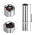 Uxcell 2 Pcs 1 4 Inch Drive 6mm 6-point Deep Socket Metric Steel With Chrome Plated