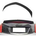 Rear Spoiler Wing For Cadillac Ats 2013 To 2018 Adjustable Abs Black Direct Fit Easy Install Quick Mount Replacement 