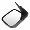 Black Driver Side View Mirror Smooth With Power Adjustment Manual Folding Compatible For 2006-2014 Honda Ridgeline