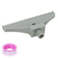 Bspt1 4 Male Blowing Wind Nozzle Flat Air Orifice Abs Spray Jet With A Ptfe Tape For Compressed Machine Accessories 110mm 3 