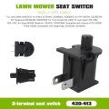 Premium 430413 Black Seat Switch Am103119 For Scag 481638 2 Pin Dc14v 10a Normally Open John Deere Husqvarna Toro And Cub Cadet