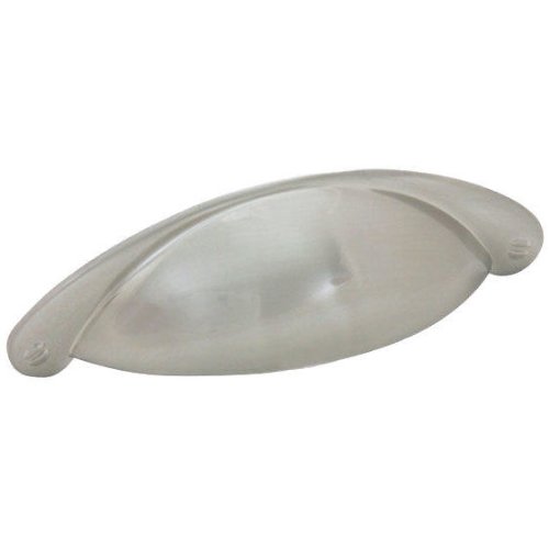 Cosmas 4199sn Satin Nickel Cabinet Hardware Bin Cup Drawer Handle Pull 3 Hole Centers