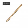 Uxcell 1 4-20x4 Hanger Bolts 8pcs Double Ended Screws Wood Dowel For Furniture