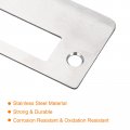 Uxcell Door Strike Plate 90mm X 40mm 201 Stainless Steel Latch Deadbolt For Frame Jamb Silver