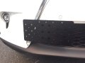 Front Bumper Tow Hook License Plate Mount Bracket For Porsche Macan 2015-2022 Holder Set W Unique Screw Bolts Black Caps Tag