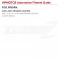 Vipmotoz 4pc Full Led Strip Side Marker Light Fender Parking Lamp Compatible With 2000-2003 Nissan Maxima Chrome Housing Smoke