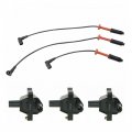 Ignition Coil Kit 4 Piece For Mercedes Benz 300e C280 C36 Amg E320 S320 Sl320 Includes 3 Coils And 1 Spark Plug Wire Set