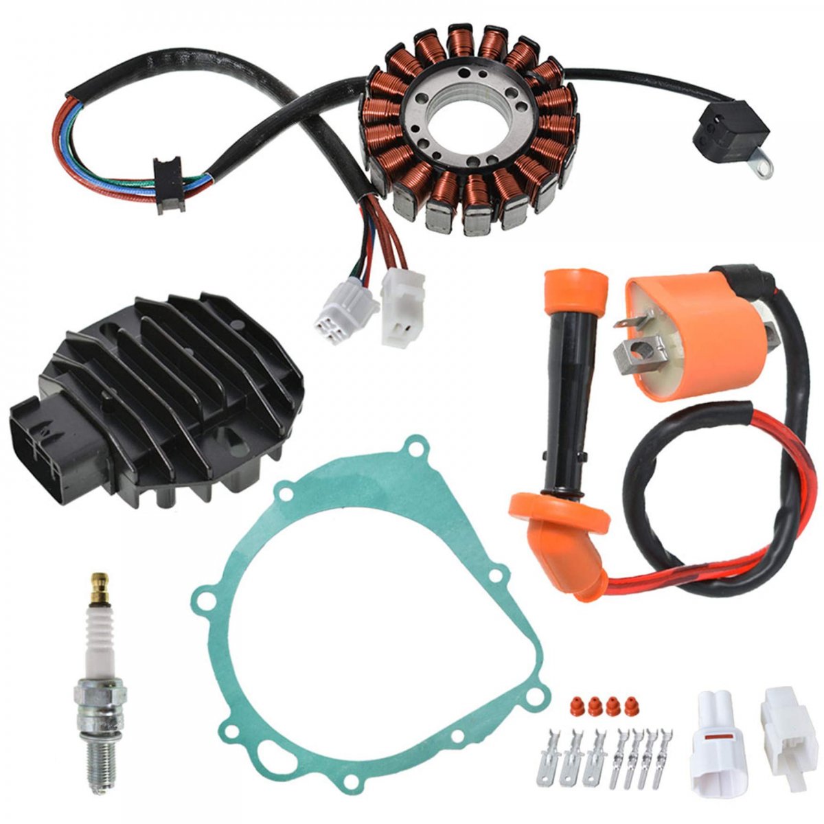 Ignition Coil Regulator Rectifier Stator Kit For Suzuki Quadsport Z400 Ltz400 Ltz400z 2x4 Replaces 33410-09f00 32800-05f20