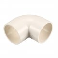 Uxcell Pvc Pipe Fitting 40mm Slip Socket 90 Degree Elbow Coupling Connector White 2pcs