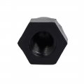Uxcell M10 Diameter Female Thread Nylon Hex Domed Cap Nuts Black 10pcs
