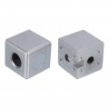 Uxcell 1set 40x40x40mm 2-way Corner Bracket Cube Aluminum Alloy Block For 2020 Series Extrusion Profile With Screws