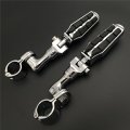 Chrome Short Angled Adjustable Peg Mounting Kit With Footpegs For Goldwing Vtx1300 Shadow Valkyrie Triumph 1 2 Inch Front 
