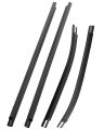4pcs Outer Front And Rear Door Window Belt Weatherstrip Seal Kit Fit For Toyota Tacoma Double Cab 1995-2004 Left Right Molding 