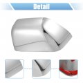 X Autohaux 1 Pair Car Exterior Chrome Plated Mirror Cover Top Half Mirrora Cover Cap Overlay For Ford F-250 F-350 F-450 F-550