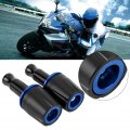 Kimiss 2pcs Universal Motorcycle Frame Sliders Slider Crash Pad Protector With 10mm Screw For Z125 Blue