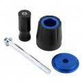 Kimiss 2pcs Universal Motorcycle Frame Sliders Slider Crash Pad Protector With 10mm Screw For Z125 Blue
