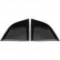 Freemotor802 For 2008-2023 Dodge Challenger Quarter Window Louvers Xe Style Gloss Black Pp Side Windshield Sun Shade Cover 