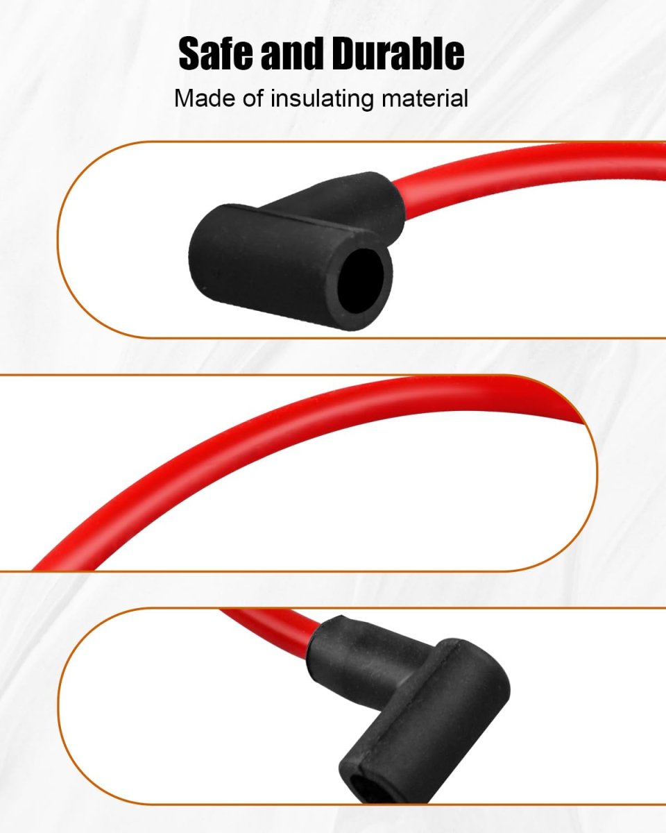 84059 18 Inch 8 5mm Ignition Coil Wire Fit For Hei Style Terminal Red 90a Sheath