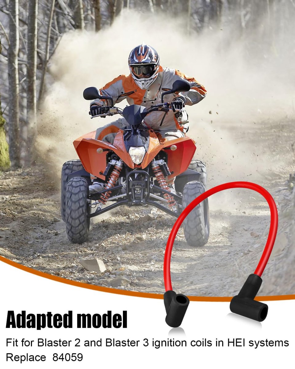 84059 18 Inch 8 5mm Ignition Coil Wire Fit For Hei Style Terminal Red 90a Sheath