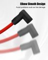 84059 18 Inch 8 5mm Ignition Coil Wire Fit For Hei Style Terminal Red 90a Sheath