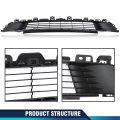 Pit66 New Front Black Bumper Grille Insert For Tesla Model Y 2020-2023 1493759-00-a