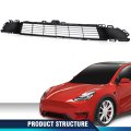 Pit66 New Front Black Bumper Grille Insert For Tesla Model Y 2020-2023 1493759-00-a
