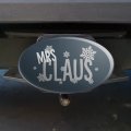Mrs Claus Oval Tow Trailer Hitch Cover Plug Insert