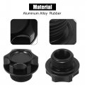 X Autohaux Black Aluminum Alloy Gas Engine Oil Filler Cap Plug Cover For Toyota Camry Highlander Crown Corolla Reiz