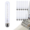 6w Led T9 Light Bulb 2700k Warm White 500 Lumens Clear Glass E26 Medium Base Dimmable 360 Degree Beam Enclosed Fixture Rated 