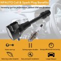 Ignition Coil Pack Spark Plugs Compatible With 3 5l 4 0l 2001-2019 Nissan Altima Maxima Pathfinder Frontier Murano Quest Xterra