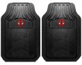 Marvel Deadpool Weatherpro Front Floor Mats For Car Truck Or Suv Universal Fit Rubber Automotive 17 5 In X 27 Model 001706r01 