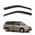 Tape On Window Visor Deflectors For 1999-2004 Honda Odyssey Acrylic Slim Style Smoke Tinted Rain Guards Sun Wind Side Vent Set 