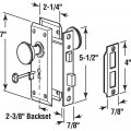 Defender Security E 2330 Mortise Keyed Lock Set With Satin Nickel Knob A Perfect For Replacing Broken Antique Sets And More