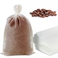 200 Pieces No Mess Cold Brew Coffee Filters No Mesh Tea Filter Bags Disposableing With Drawstring For Concentrate Maker Brew 