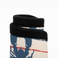 Marine With Lobster Carpet Floor Mat Set Of 4 Waterproof Retro Stripe Anti-slip Rubber Backing Decorative Universal Fit For