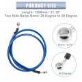 X Autohaux 51 18 Length 10mm Id Motorcycle Hydraulic Brake Line Oil Hose Pipe Stainless Steel Braided Cable For Atv Motocross
